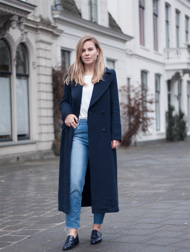 The girl in the blue coat | Style by Jules